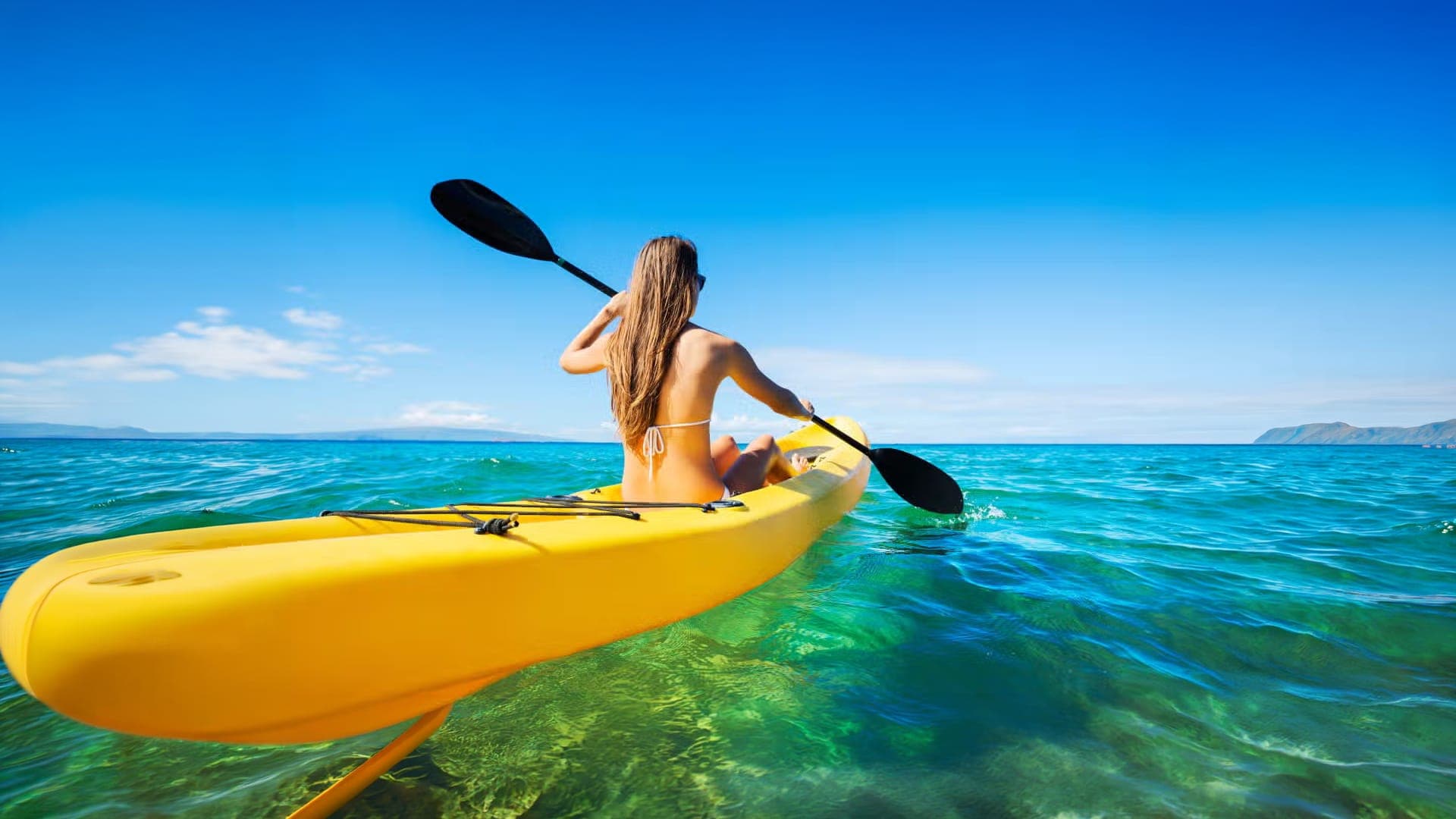 Kayaking at Maafushi, Maldives