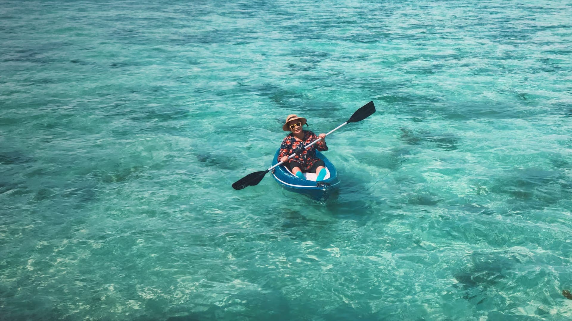 Kayaking at Maafushi, Maldives